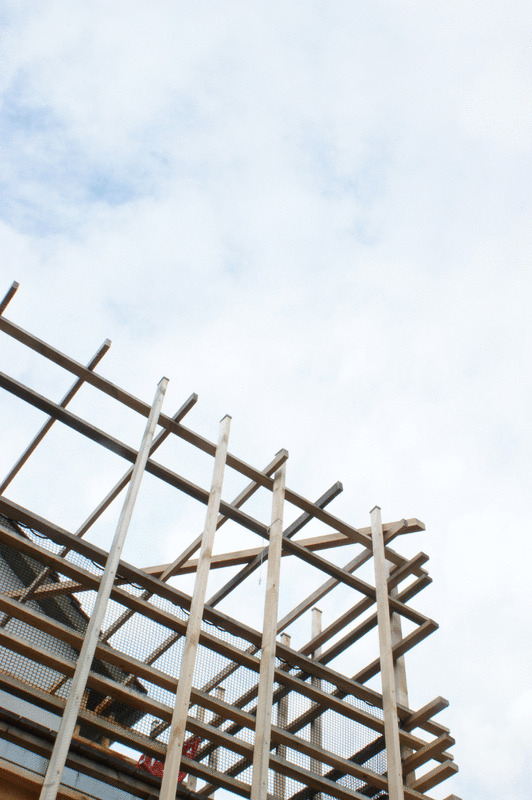 Ossature bois en construction — Maison Brulhart, Delémont